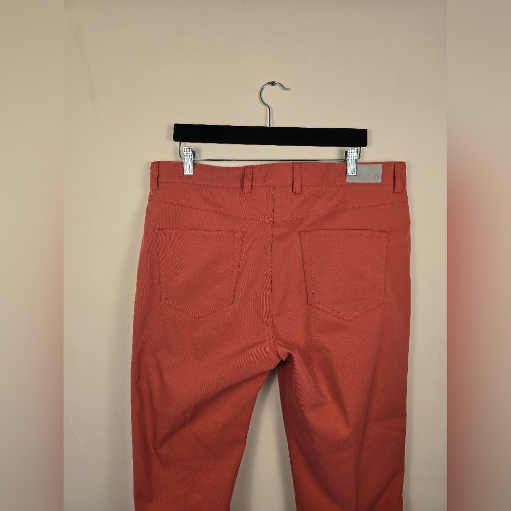 Peter Millar Crown Sport 5 Pocket Coral Golf Pants. Mens 36/32 - Picture 8 of 10